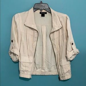 Cream jacket lightweight